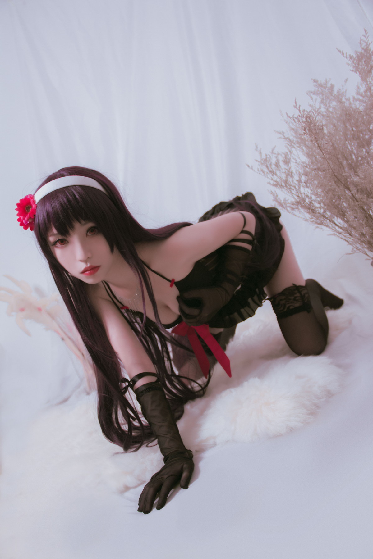 Xgyw.Net_网络美女白易子教主明信片主题黑色系护士服 清爽学生制服秀完美身材诱惑写真56P