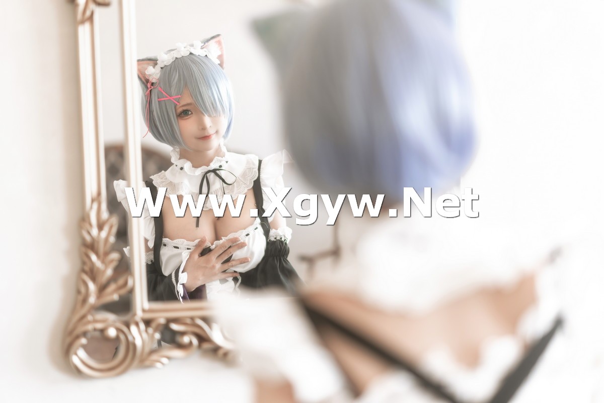 Xgyw.Net_动漫博主蠢沫沫猫耳蕾姆主题私房脱性感女仆装真空露火辣身材极致诱惑写真35P