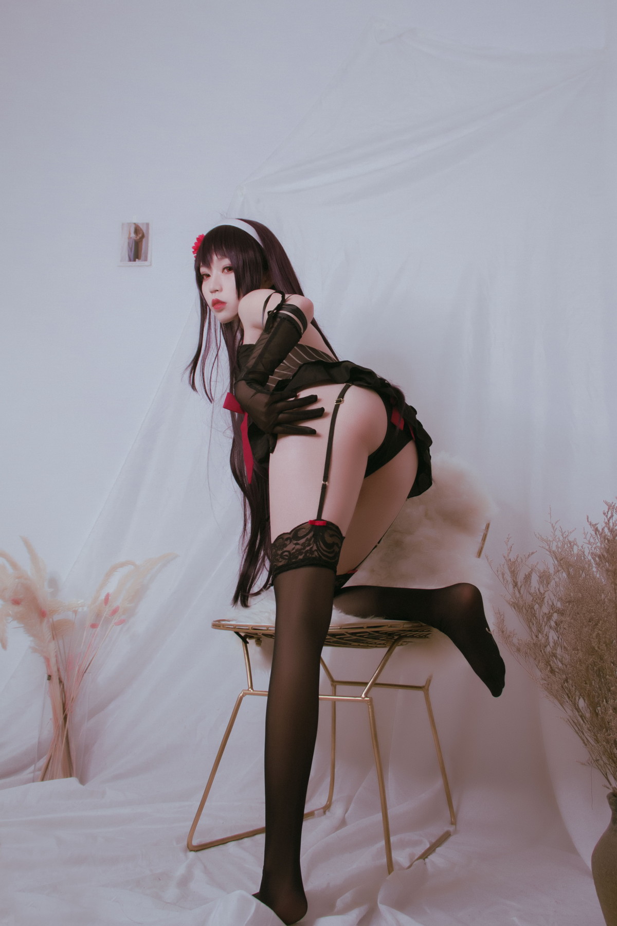 Xgyw.Net_网络美女白易子教主明信片主题黑色系护士服 清爽学生制服秀完美身材诱惑写真56P