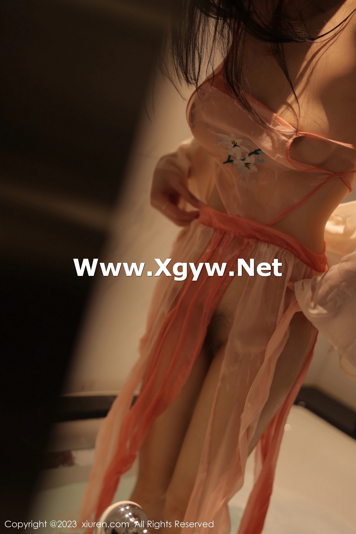 Xgyw.Net_XiuRen第6369期_新人模特李佳芮cherie性感粉色薄透古装服饰秀惹火身材诱惑写真91P