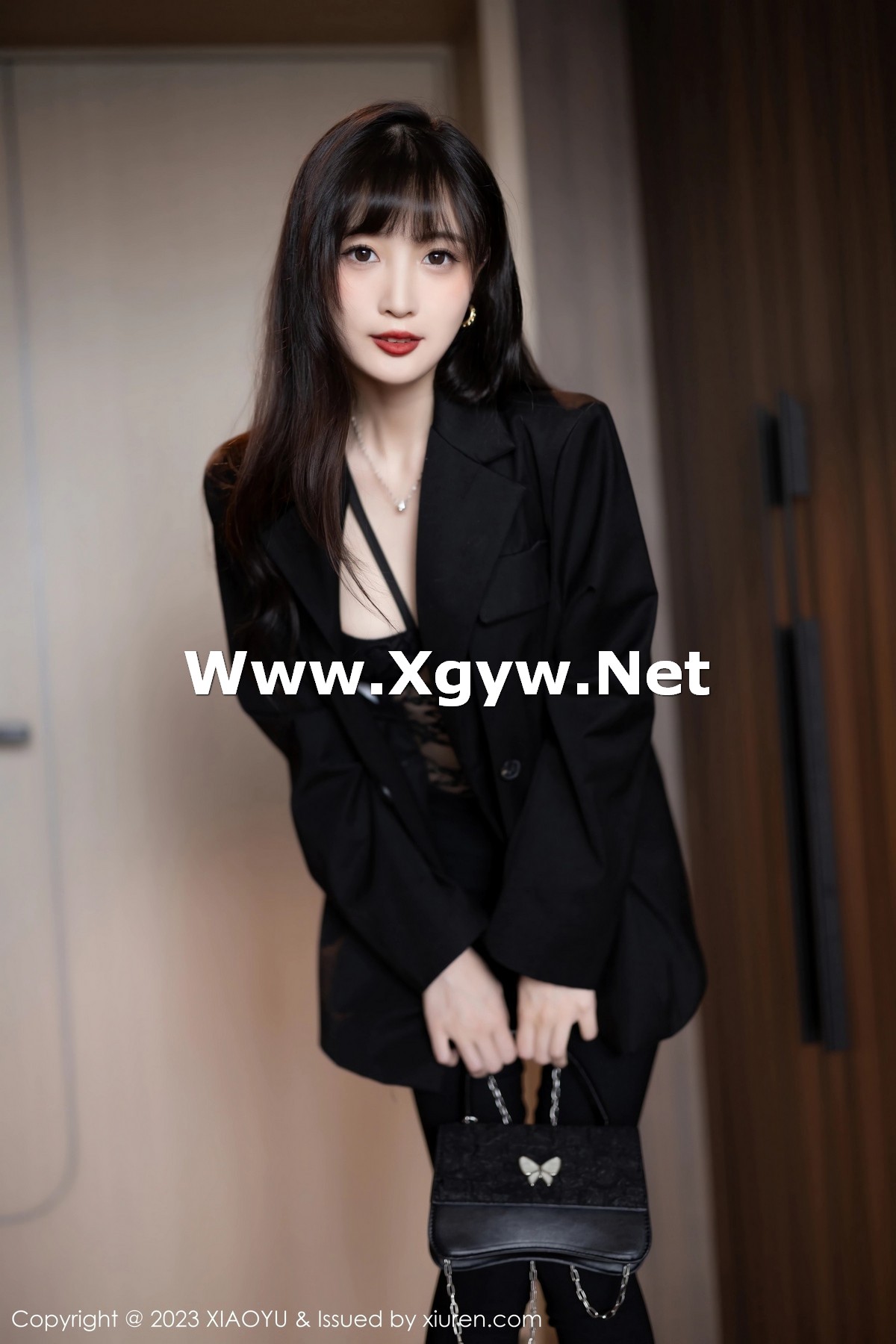 Xgyw.Net_[XiaoYu画语界]Vol.981_模特林星阑性感黑色连体蕾丝内衣配原色丝袜秀曼妙身姿诱惑写真87P