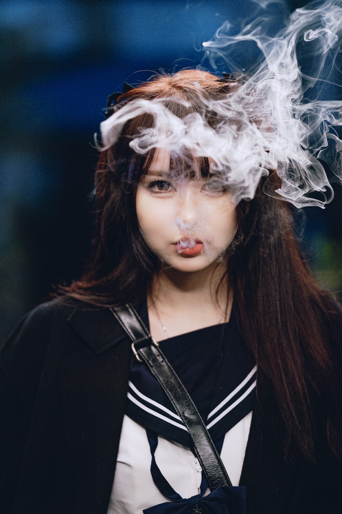 Xgyw.Net_动漫博主Tina很妖孽呀不良JK主题性感JK制服半脱露黑色情趣内衣惹火诱惑写真58P