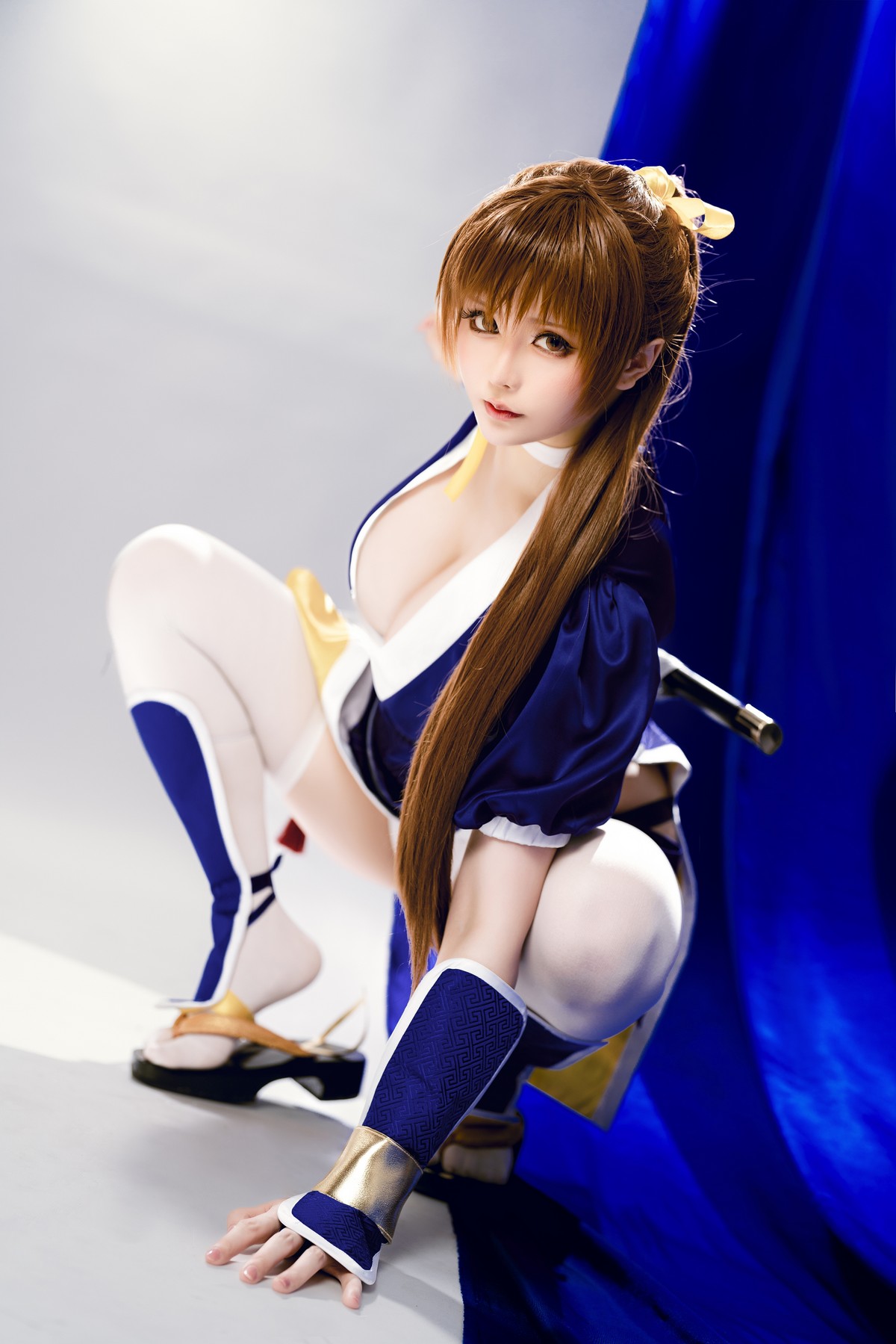 Xgyw.Net_Coser小姐姐星之迟迟死或生霞主题性感高开美女武士装露浑圆翘臀诱惑写真62P