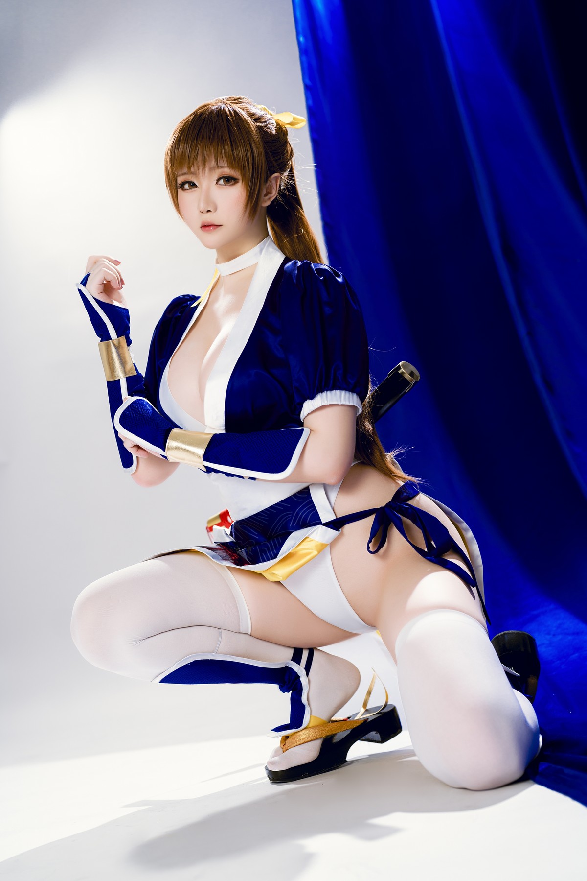 Xgyw.Net_Coser小姐姐星之迟迟死或生霞主题性感高开美女武士装露浑圆翘臀诱惑写真62P