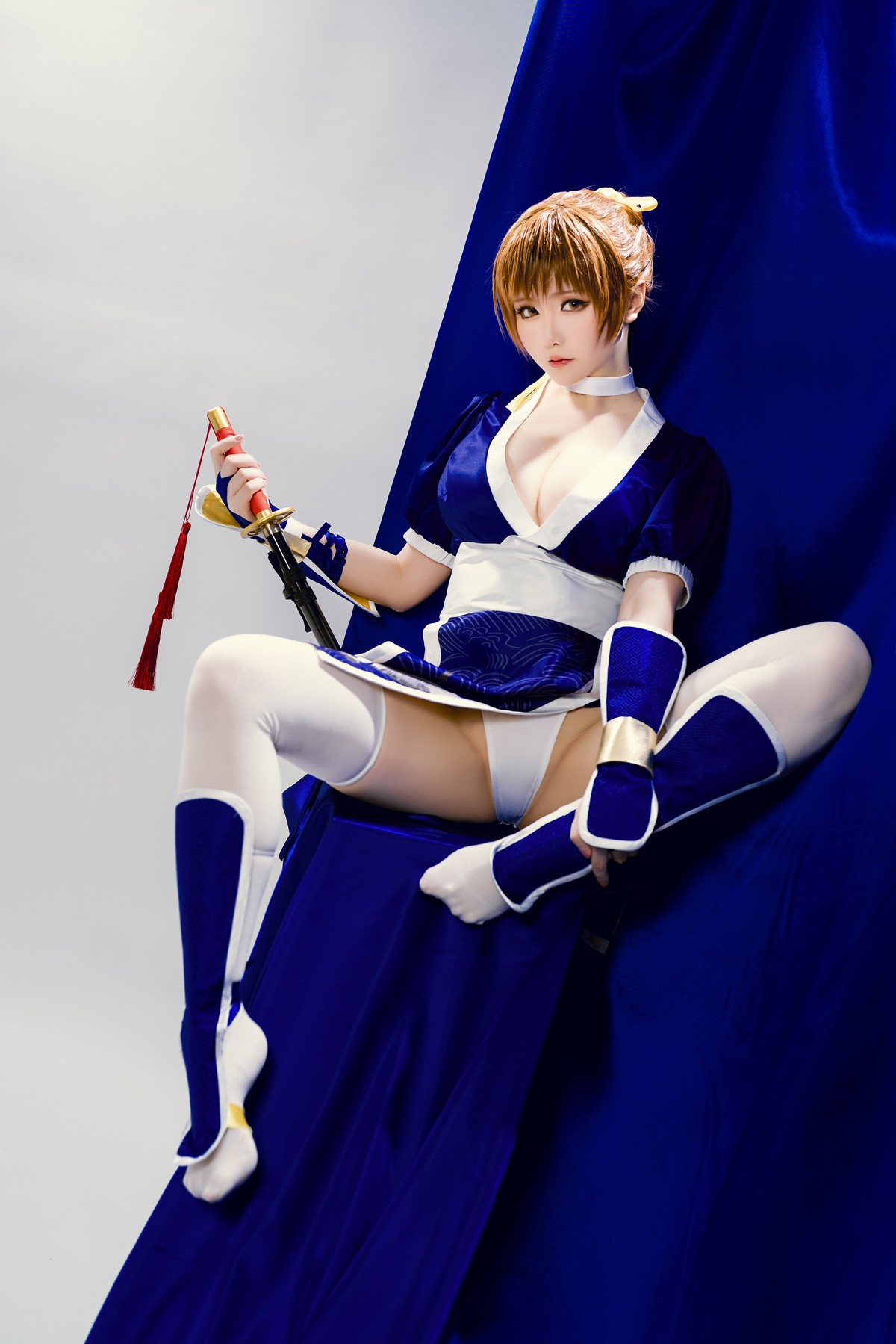 Xgyw.Net_Coser小姐姐星之迟迟死或生霞主题性感高开美女武士装露浑圆翘臀诱惑写真62P