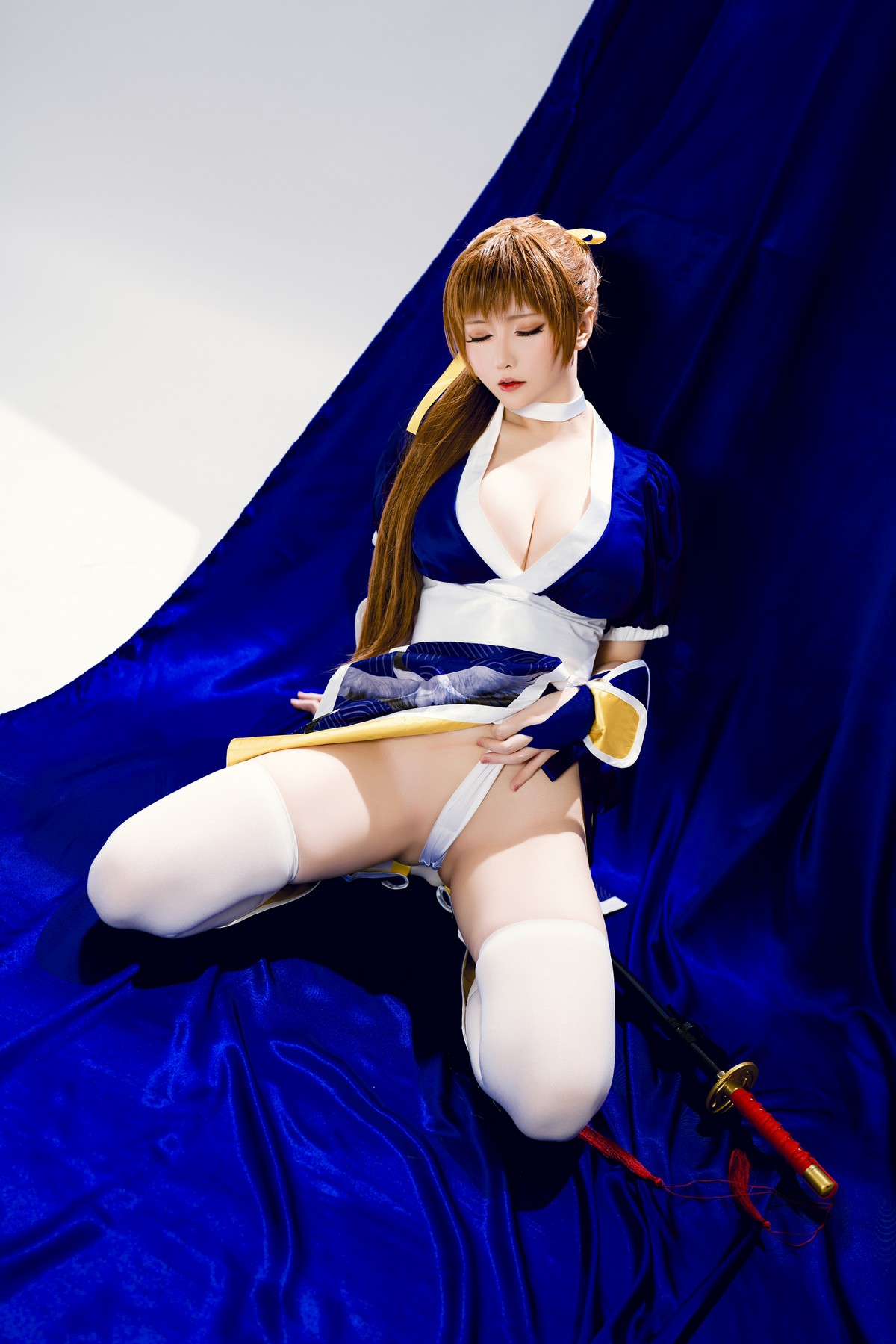 Xgyw.Net_Coser小姐姐星之迟迟死或生霞主题性感高开美女武士装露浑圆翘臀诱惑写真62P