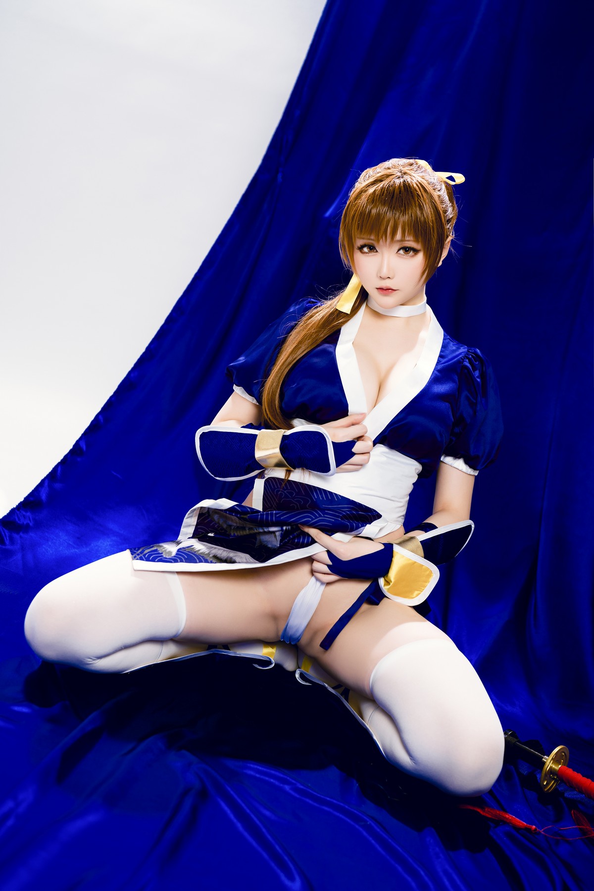 Xgyw.Net_Coser小姐姐星之迟迟死或生霞主题性感高开美女武士装露浑圆翘臀诱惑写真62P
