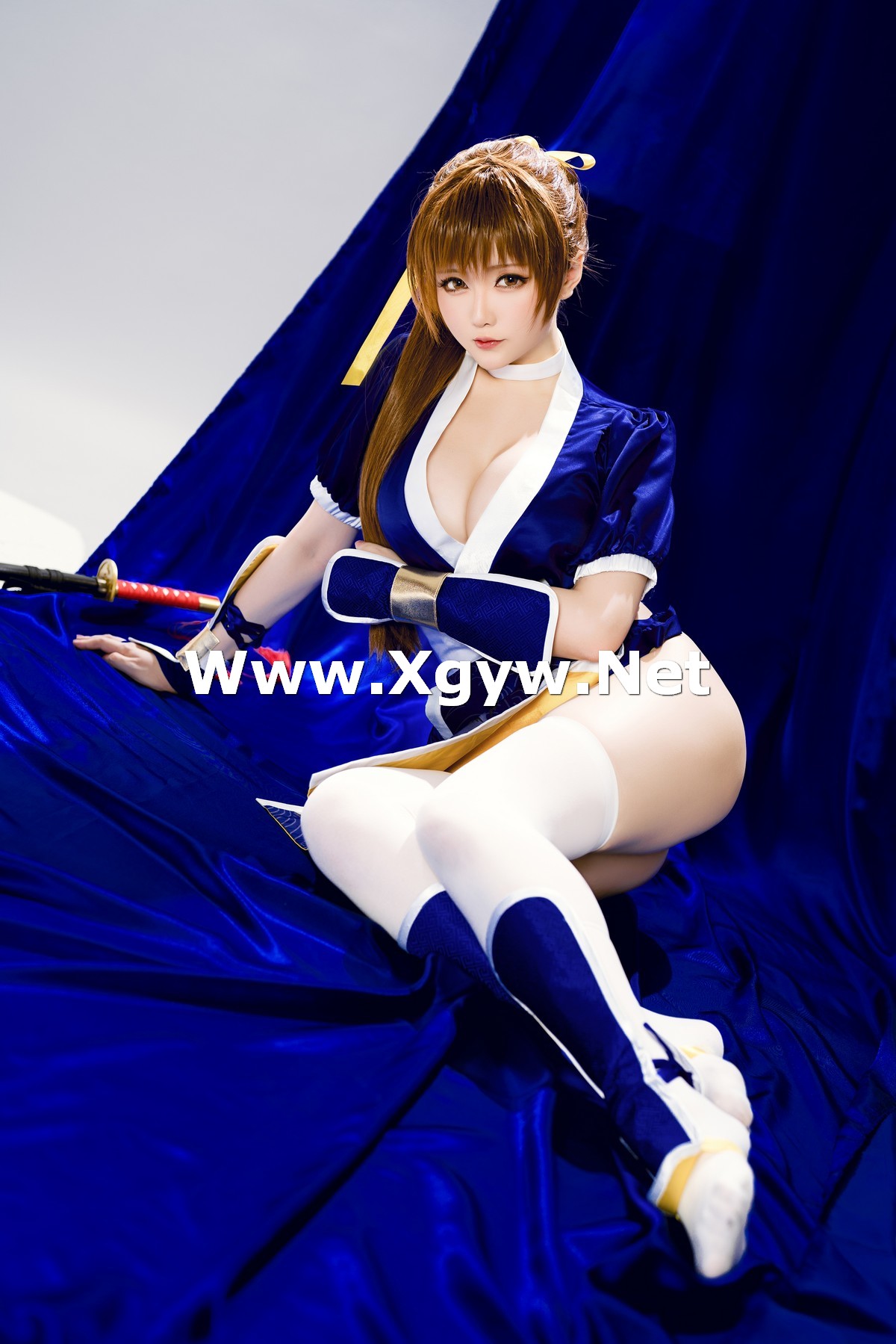 Xgyw.Net_Coser小姐姐星之迟迟死或生霞主题性感高开美女武士装露浑圆翘臀诱惑写真62P