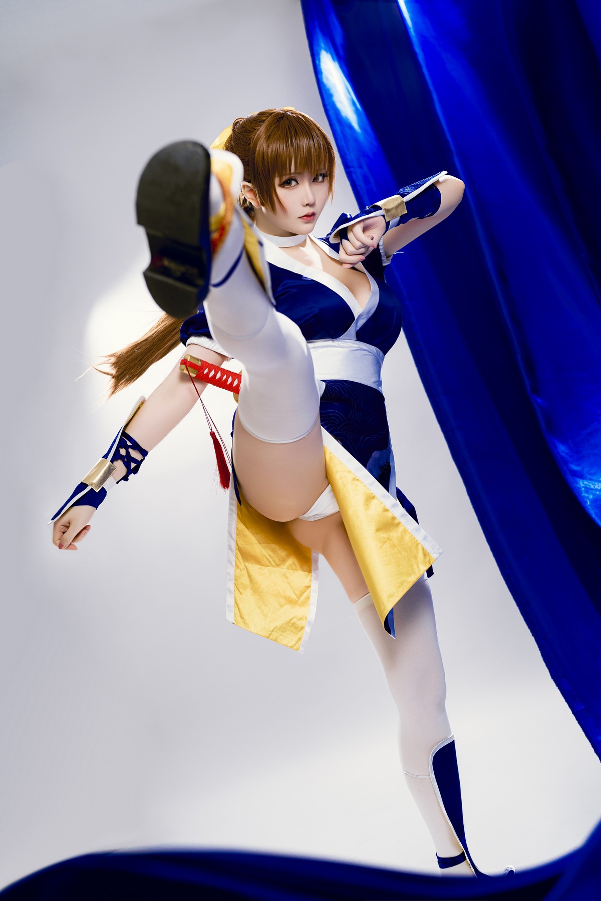 Xgyw.Net_Coser小姐姐星之迟迟死或生霞主题性感高开美女武士装露浑圆翘臀诱惑写真62P