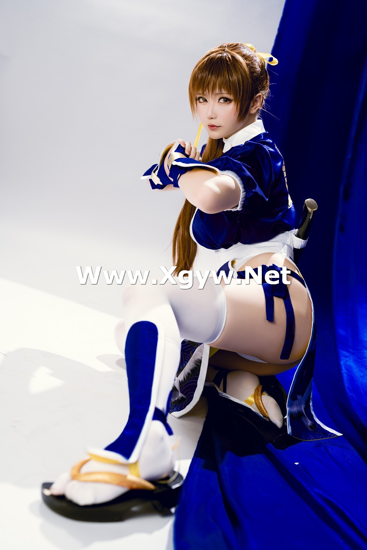 Xgyw.Net_Coser小姐姐星之迟迟死或生霞主题性感高开美女武士装露浑圆翘臀诱惑写真62P