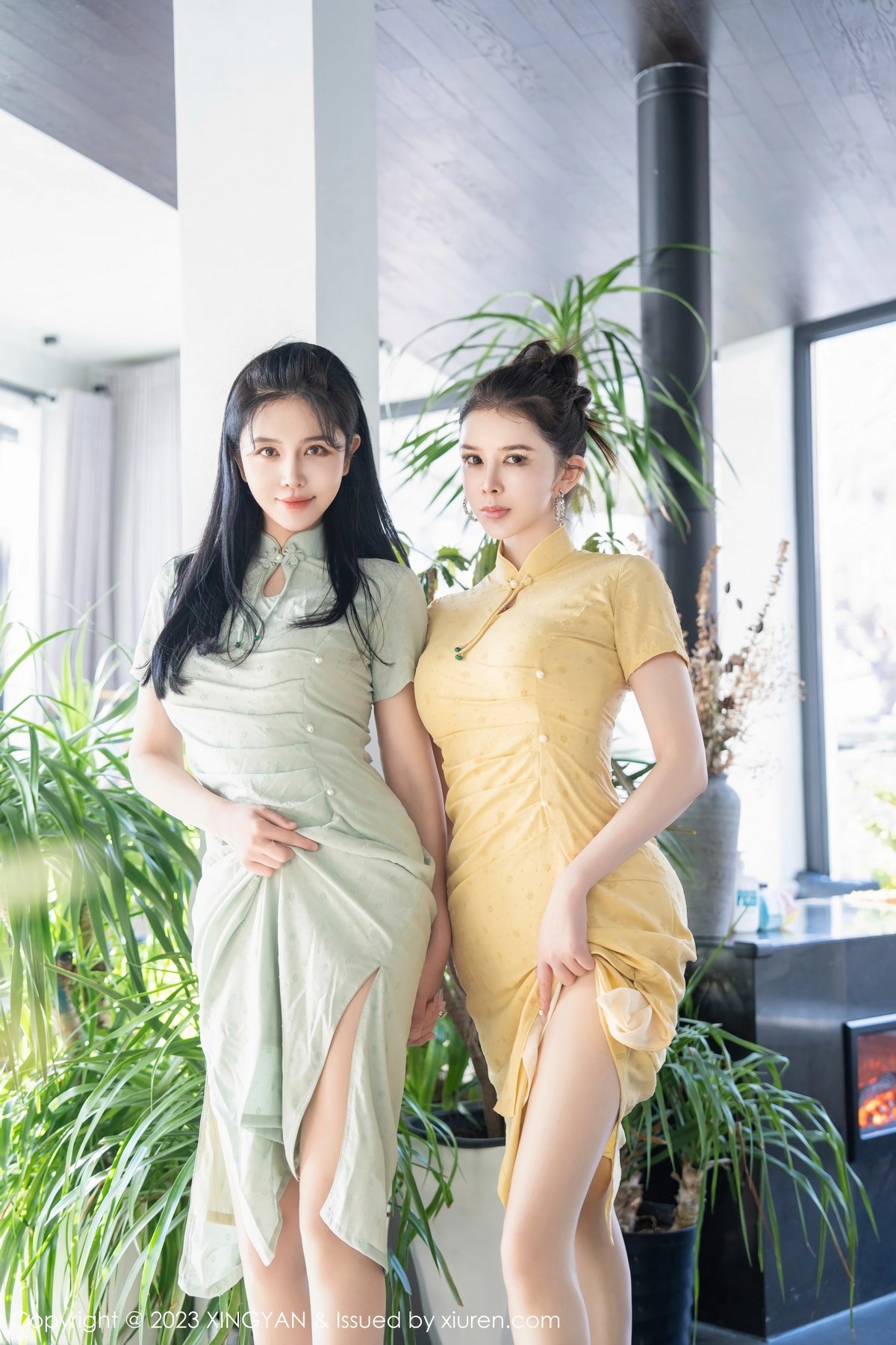 Xgyw.Net_[XINGYAN星颜社]VOL.183_女神刘钰儿＆李丽莎合集性感轻透旗袍服饰配原色丝袜诱惑写真69P