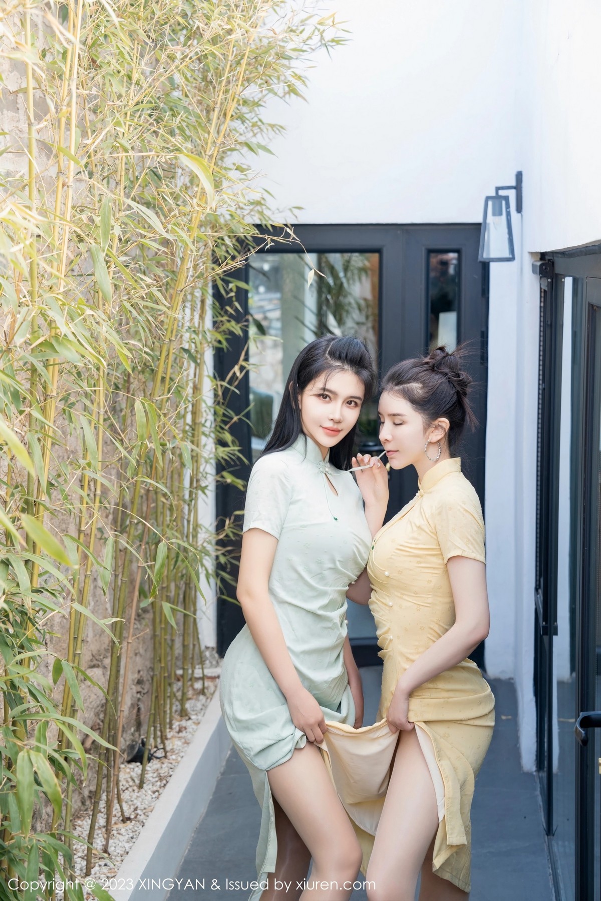 Xgyw.Net_[XINGYAN星颜社]VOL.183_女神刘钰儿＆李丽莎合集性感轻透旗袍服饰配原色丝袜诱惑写真69P