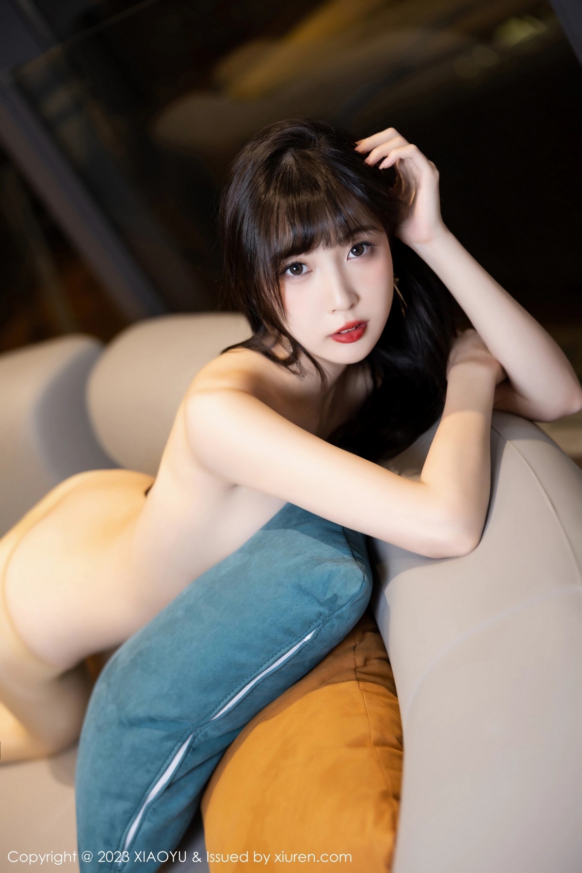 Xgyw.Net_[XiaoYu画语界]Vol.986_模特林星阑性感灰色吊带裙配超薄无内肉丝秀曼妙身姿诱惑写真83P