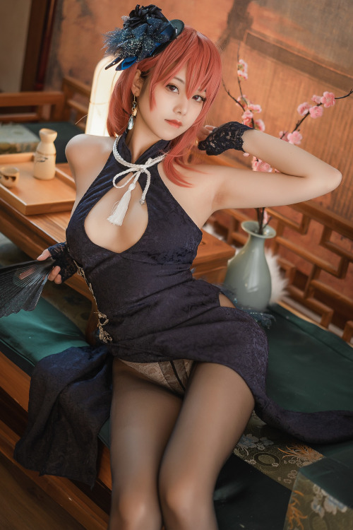 蜜汁猫裘 Cosplay 黑太子中式