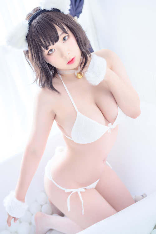 Cosplay 皮皮奶可甜心了啦 白猫
