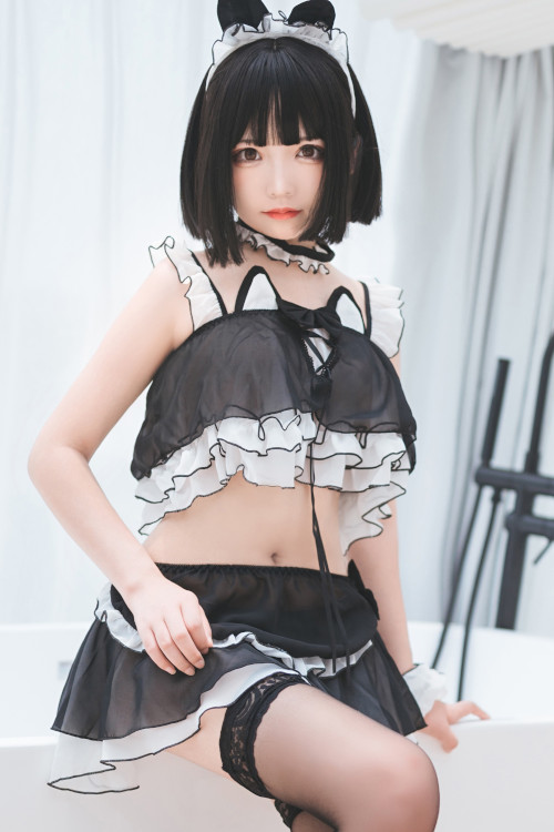Cosplay 兔玩映画 黑色丝袜猫耳