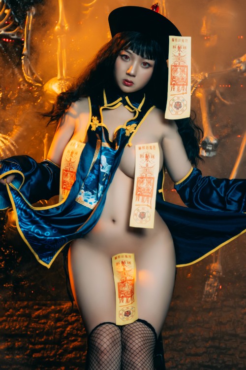 Cosplay 皮皮奶可甜心了啦 僵尸少女