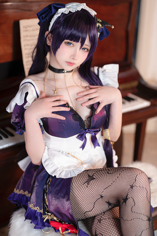 Cosplay 樱梨梨 莫娜女佣